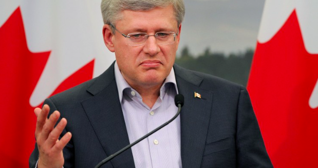 Stephen Harper Increasingly Nervous As Conservatives Fail to Notice Disguise